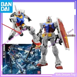 Bandai in Stock Original MG 1/100 GUNDAM Anime Figures MASTER GRADE 3.0 RX-78-2 GUNDAM Action Figures PVC Collectible Model Toys