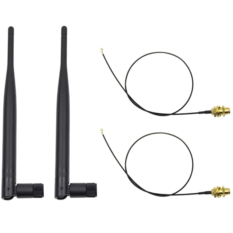 21cm WLAN-Antenne 5dbi zu Pigtail-Kabel 2,4 GHz Omni-Antenne für Booster Wlan Router Modem USB-Adapter Extender
