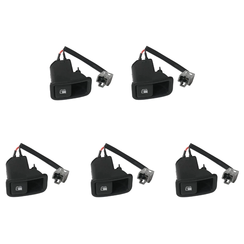 5X Black Fuel Tank Cap Fuel Gas Door Release Switch For Hyundai Santa Fe 2007-2009 93555-2B000WK