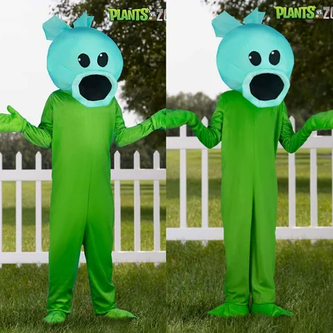 ผู้ใหญ่เด็ก Zombie Sunflower Pea Shooter เครื่องแต่งกาย Carnival ฮาโลวีนพืช Pea Shooter เครื่องแต่งกายเด็กหญิงพืช Zombie เครื่องแต่งกาย