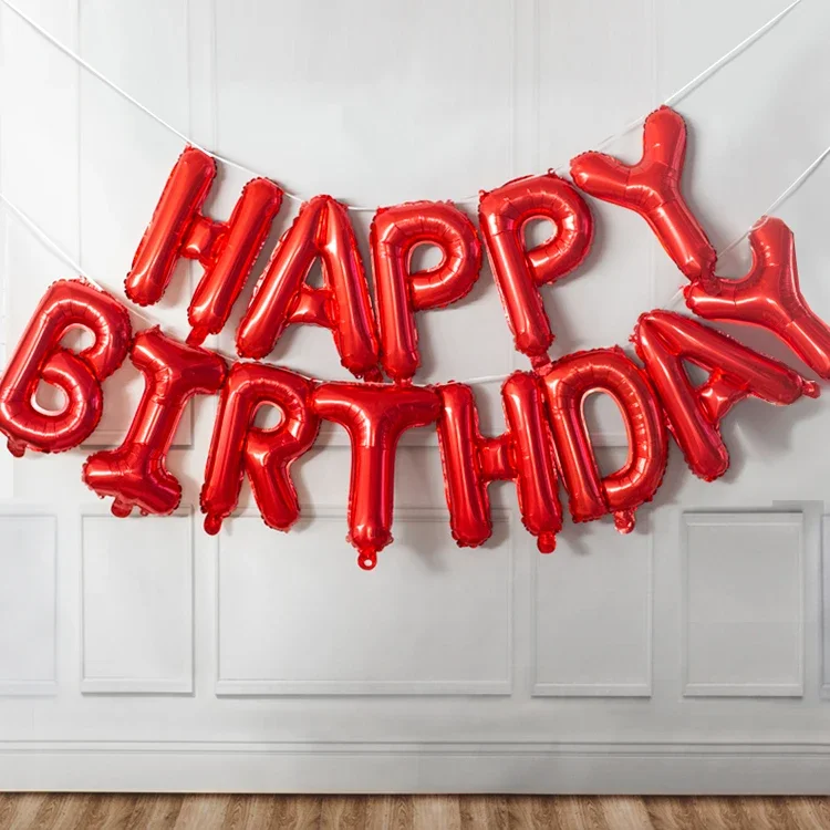 Luftballons, Partyzubehör, Geburtstagsdekoration, alles Gute zum Jahrestag, Babyparty, Mädchen, Junge, Geschlecht offenbaren, blauen Folienballon für Kinder – Detail 3