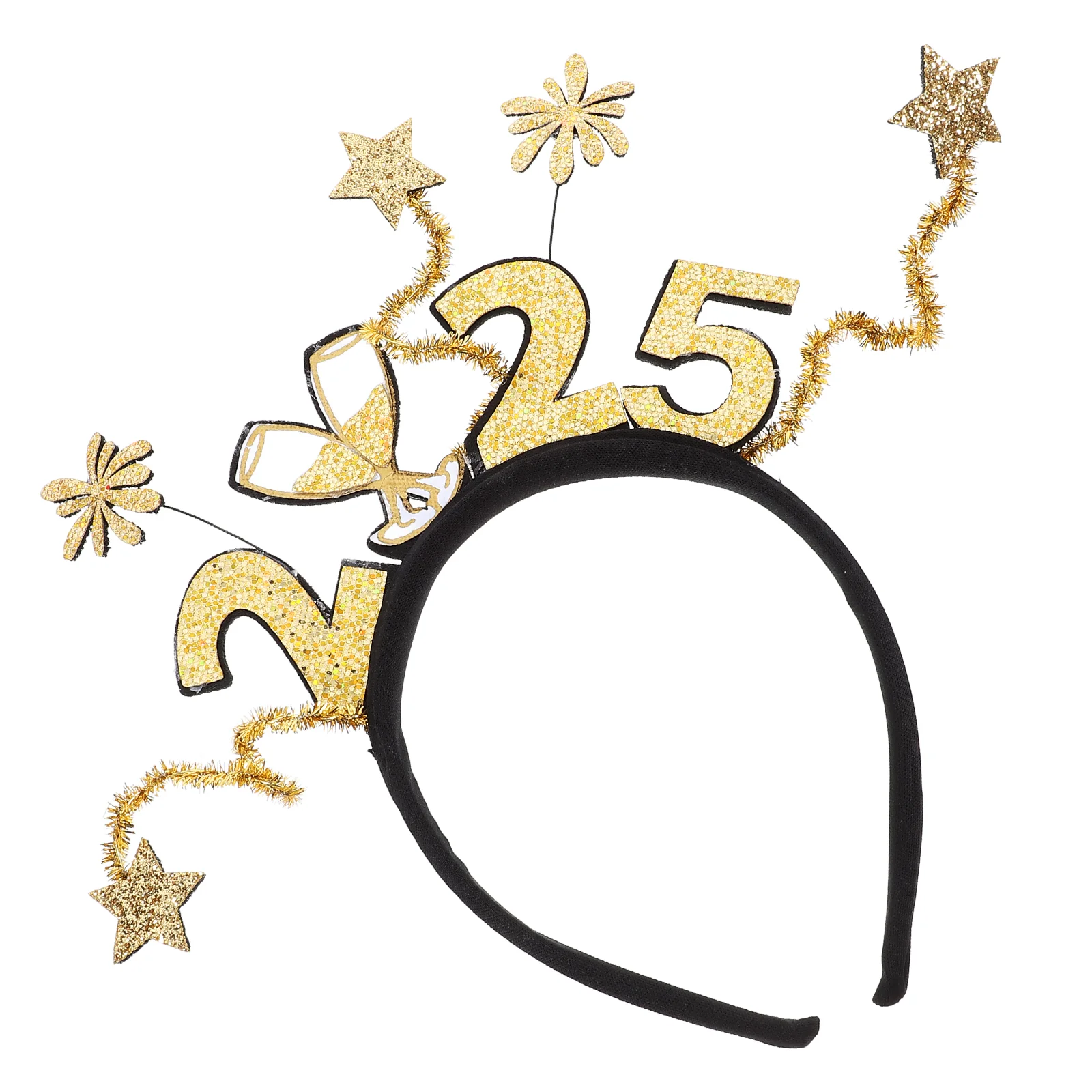 

2025 Headband New Year Hair Bands for Adults Party Headbands Aldult Plastic Headpiece Miss