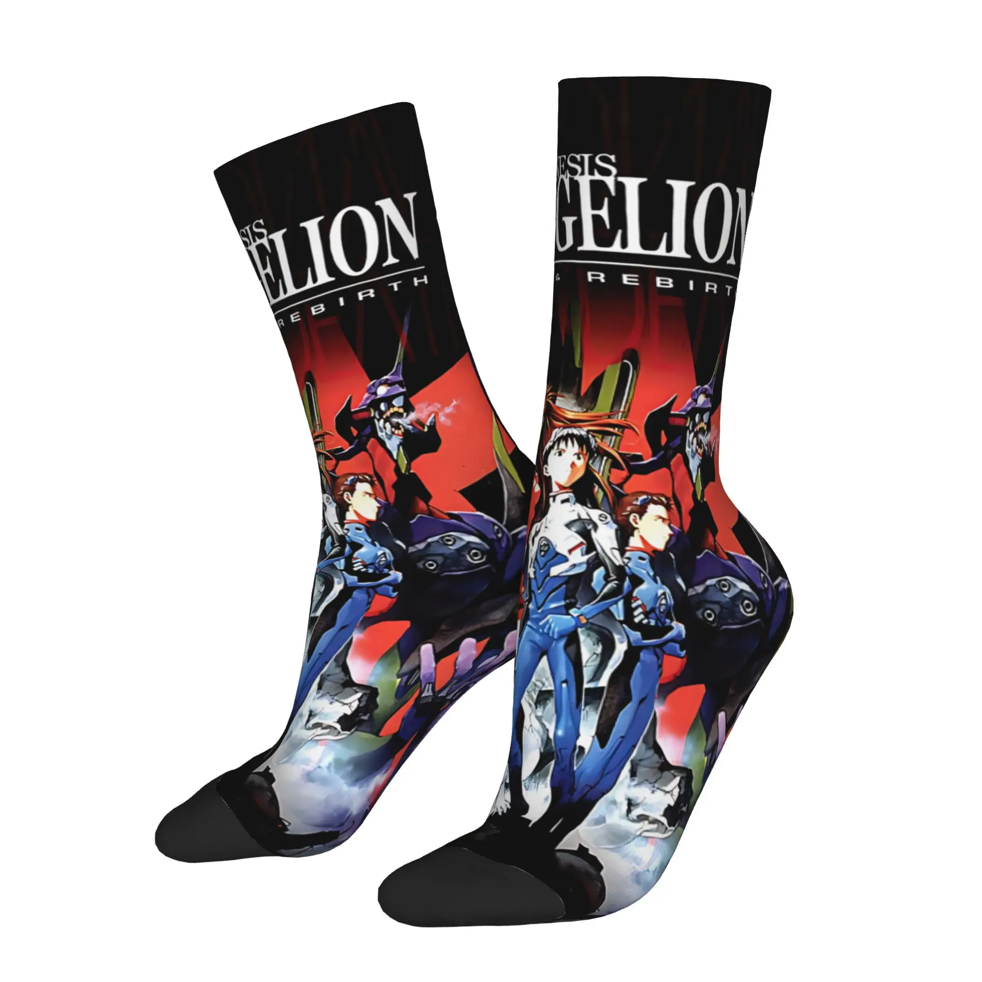 

Neon Genesis Evangelion EVA Men's Socks Unisex Adults 18 Plus Harajuku Pattern Printed customized items Socks