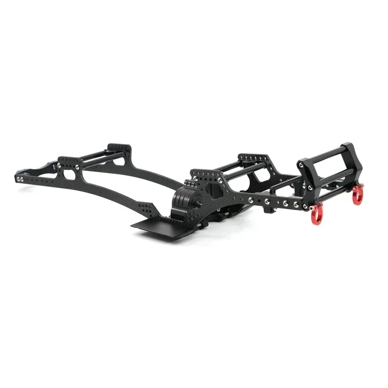 

Carbon Fiber Chassis Kit Frame Rail Skid Plate Gearbox Bumper Set For Axial SCX10 1/10 RC Crawler Car DIY Upgrades