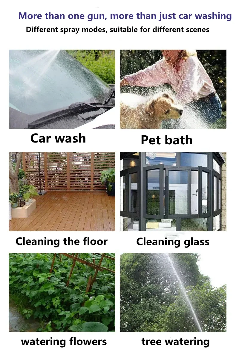 Draagbaar hogedruk waterpistool voor auto en tuin_voghion.com