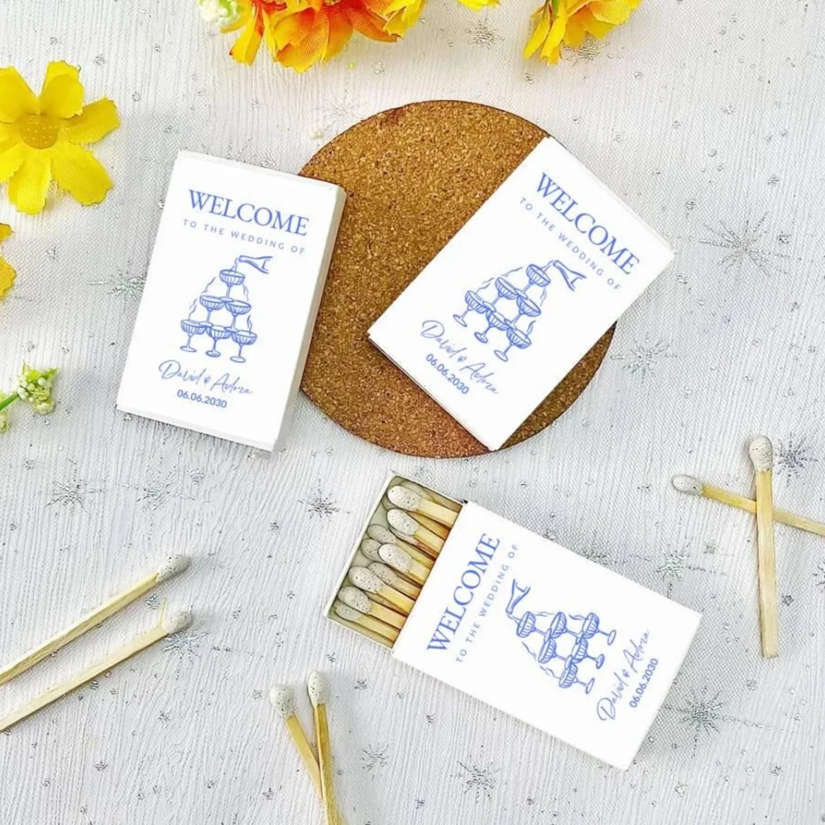 

Custom Match Boxes for Wedding, Bulk Matchboxes, Bridal Shower Gifts, Bachelorette Party Favors, Custom Matchbooks, Wedding Favo