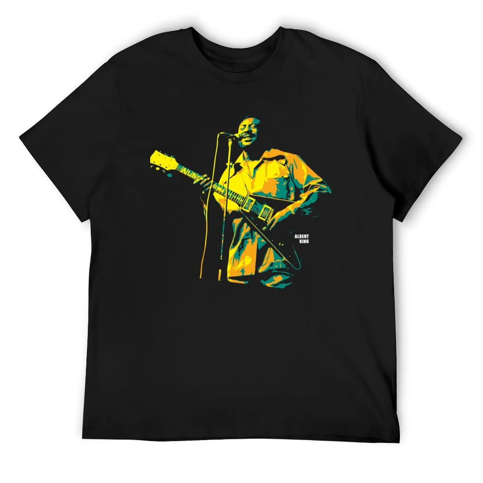 

Albert King Pop Art Design v2. Albert Nelson. was an American blues guitarist. T-Shirt T-Shirt designer shirts Men's t-shirt