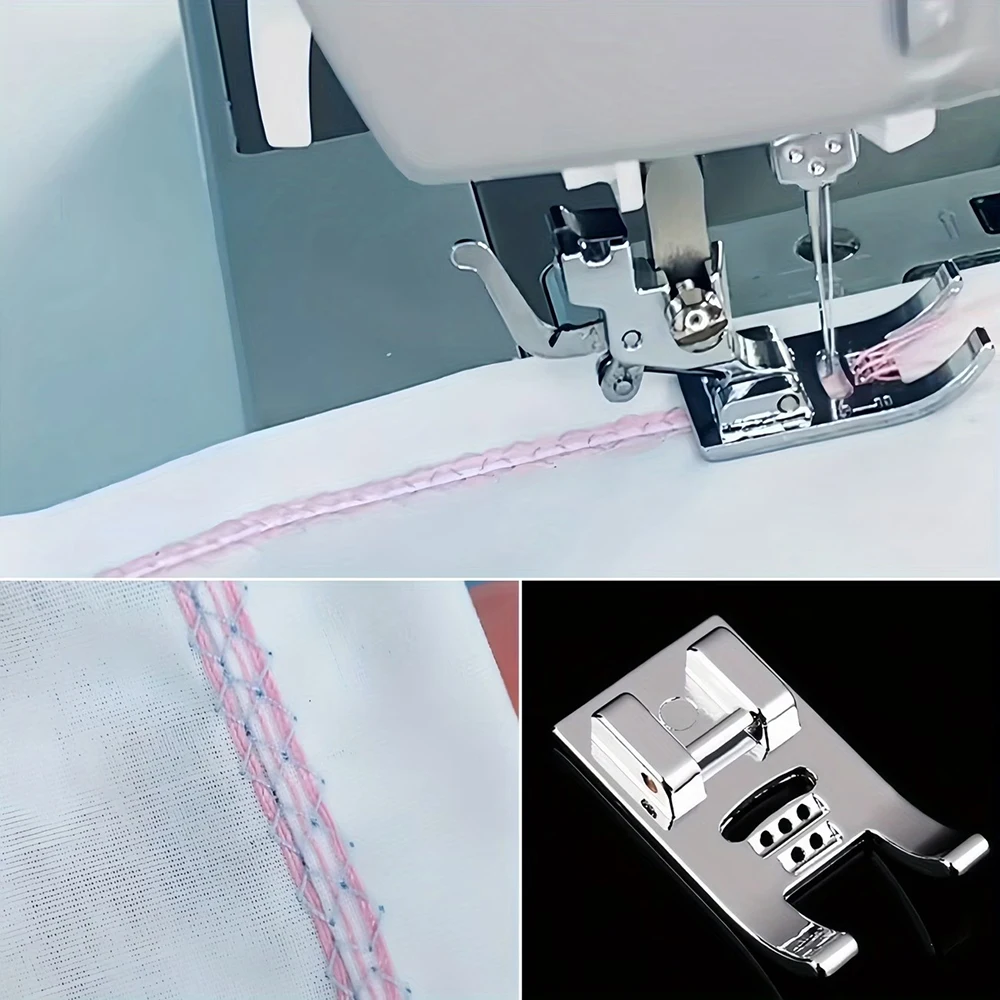 3PCS Snap On Cording Presser Foot 3/5/7 Hole Guide Sewing Presser Foot Decorative Stitching Sewing for DIY Home Sewing Machine