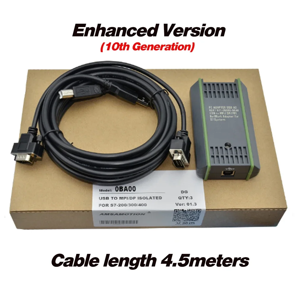 6GK1 571-0BA00-0AA0 USB-MPI PPI Isolated Version Network PC Adapter for S7-200/300/400 PLC Programming Cable 0BA00