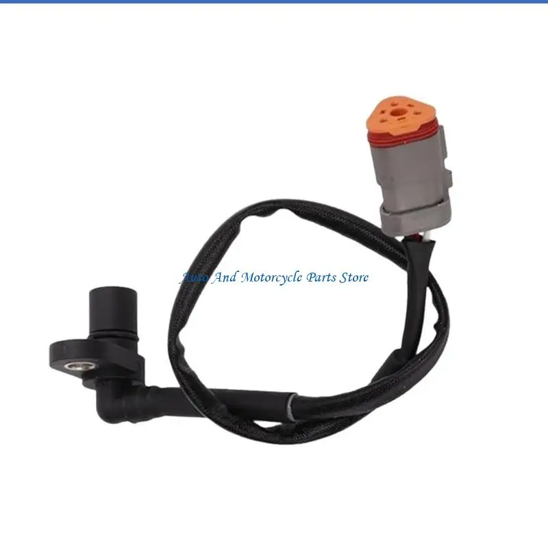 P9FD Vehicle Speed-Signal Assembly with Three Visible Terminal Wires, Mounting Flange, Sheathed Cable, and Gray Terminal Housing