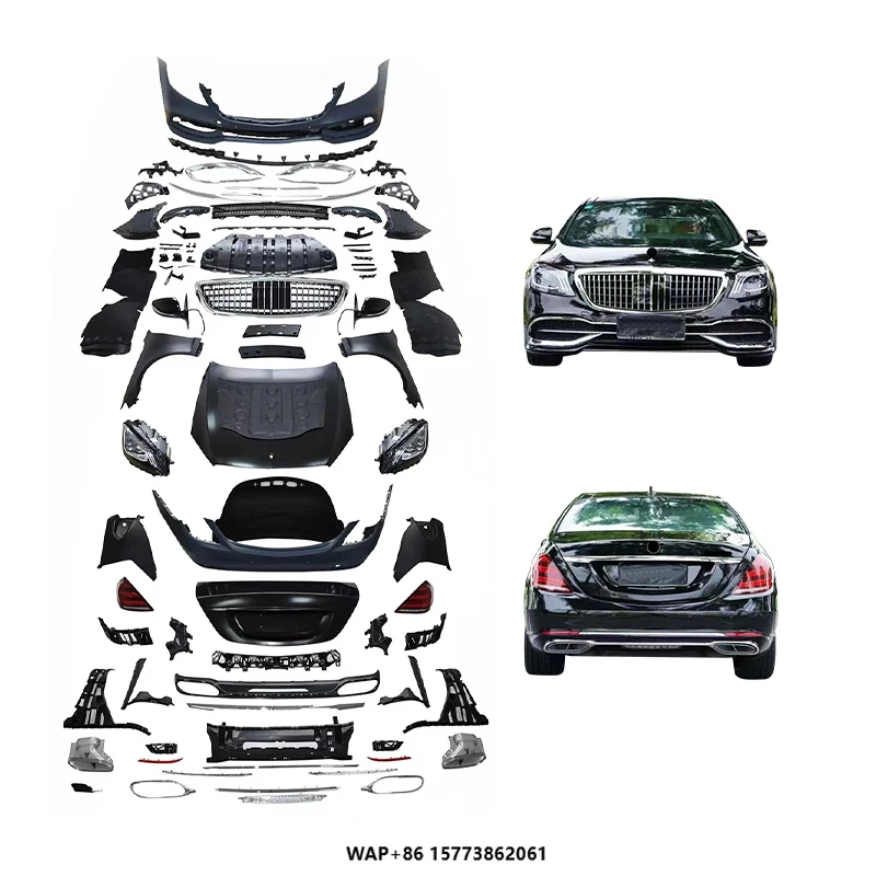 

W221 2005-2013 Upgrade to Front and Rear Bumper Suitability for Mbach-Style Body Kit