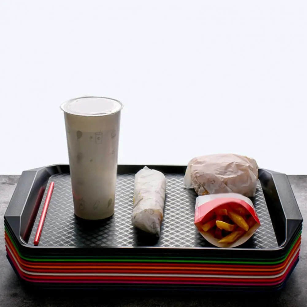 จานผลไม้ 8 สีถาดเสิร์ฟ PP ป้องกันการสึกหรอดึงดูดความชื้นเกรดอาหารถาดขนม