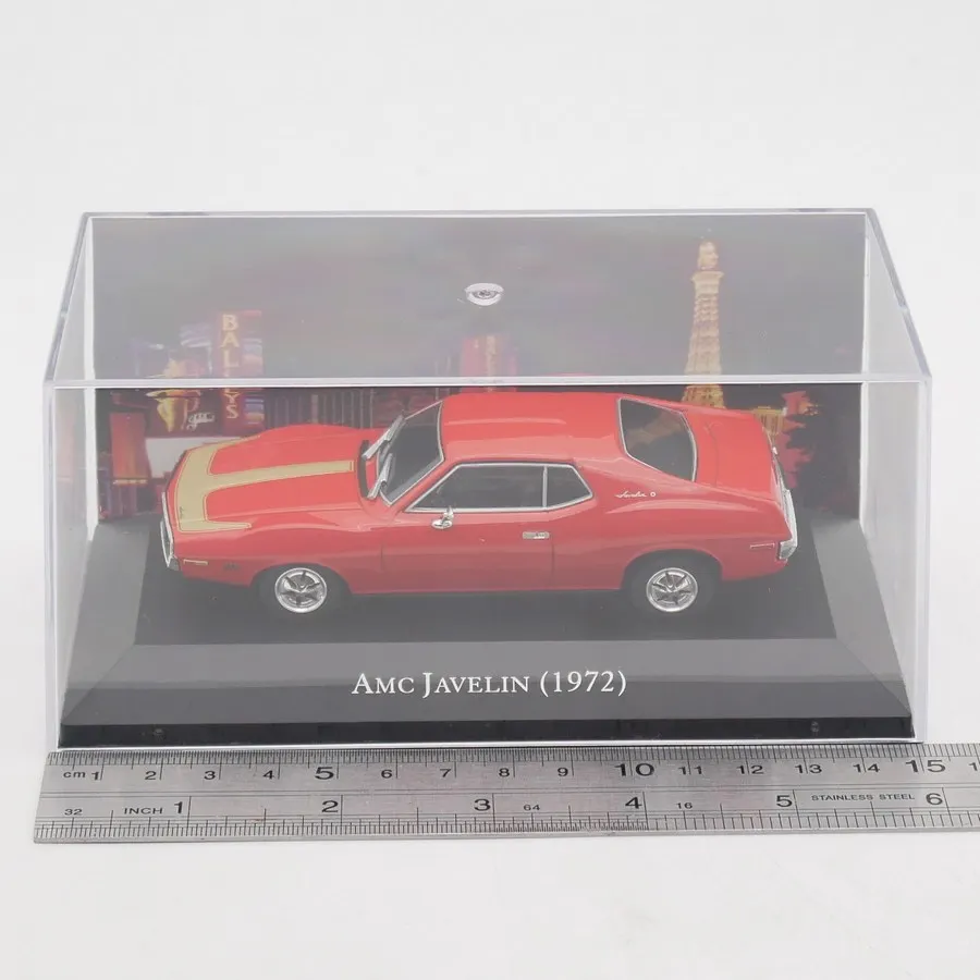 

Модель автомобиля Ixo 1:43, масштабная копия AMC Javelin 1972, американский мускул-кар, литая модель из сплава.
