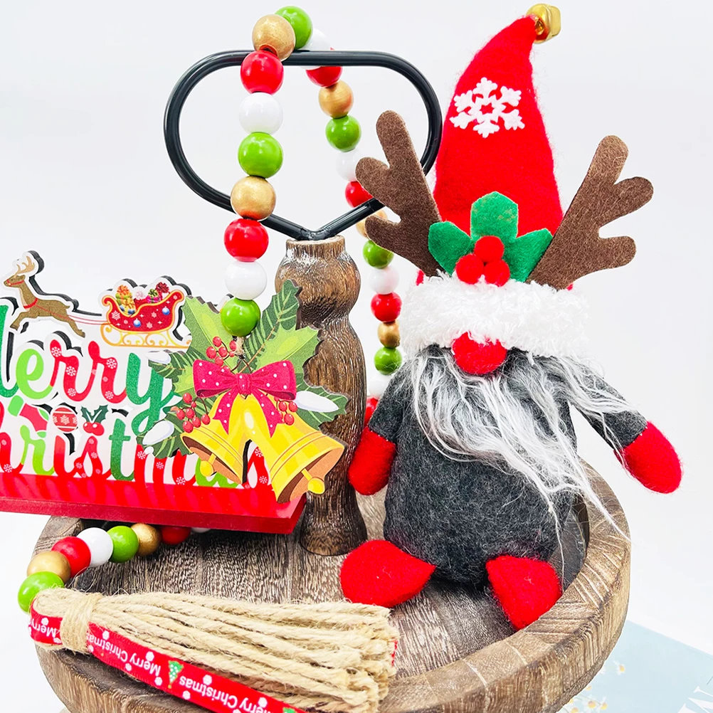 

Wooden Home Decoration Pendants Beaded Garland with Tassels Decorative Beads Hanging