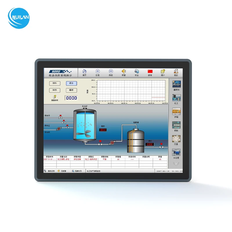 19 Inch Outdoor 1000Nits High Brightness Waterproof Industrial Explosion Proof Ip67 Marine Embedded Screen Touch Monitor