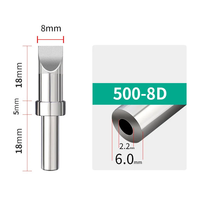 150W Soldering Iron Copper Tip 2.4D/K High-Frequency Solder 5D/8D Head 500 Series Lead-Free 205H Station Internal Heat Accessory