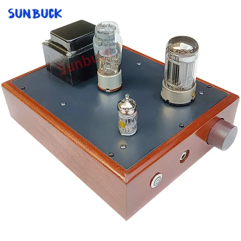 Sunbuck-真空管ヘッドフォンアンプ、オーディオ整流器、0ノイズ、5z4p、12at7、6080、1w