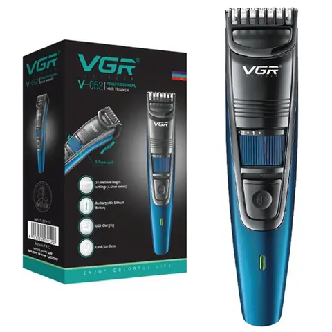 VGR 0.5-10mm Adjustable Beard And Hair Trimmer For Men Mustache Face Stubble Hair Clipper Electric Lithium Rechargeable Haircut