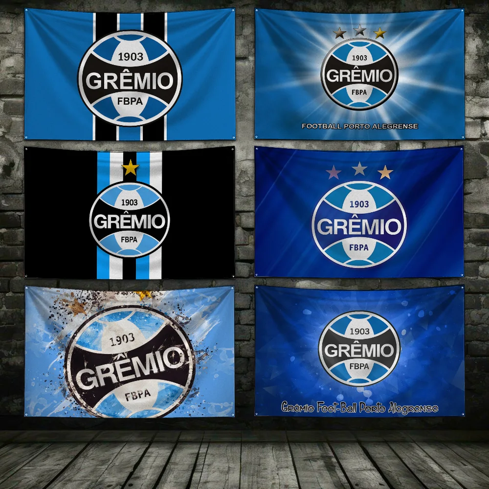 3x5 Ft Grêmio Foot-Ball Flag Polyester Digital Printing Banner P-PortSo For A-AlegrenseS Garage or Out door Decoration