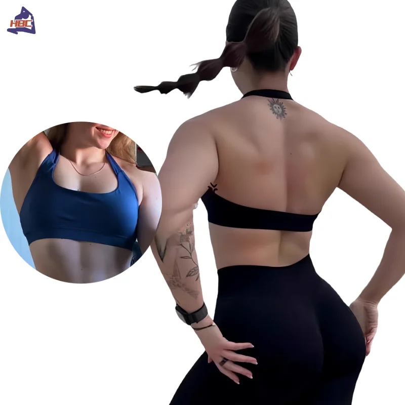 

Привлекательный красивый бюстгальтер YEAE для фитнеса и йоги, ударный топ с лямкой на шее, нижнее белье для тренировок с эффектом пуш-ап, бесшовные топы для спортзала, женский спортивный бюстгальтер