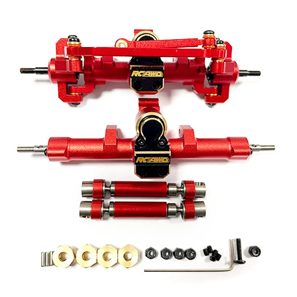 

Aluminum Alloy Complete Front Rear Axle For 1/24 ECX Barrage RC Car Part RC Car Accessories Replacement Parts