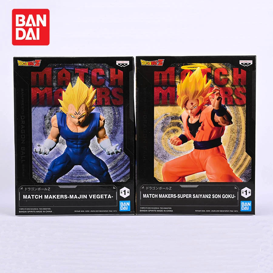 

Фигурки героев аниме BANDAI BANPRESTO Draagon Ball Z, Оригинальные фигурки героев игры Super Saiyan 2 Goku Majin Vegeta, коллекционные модели игрушек