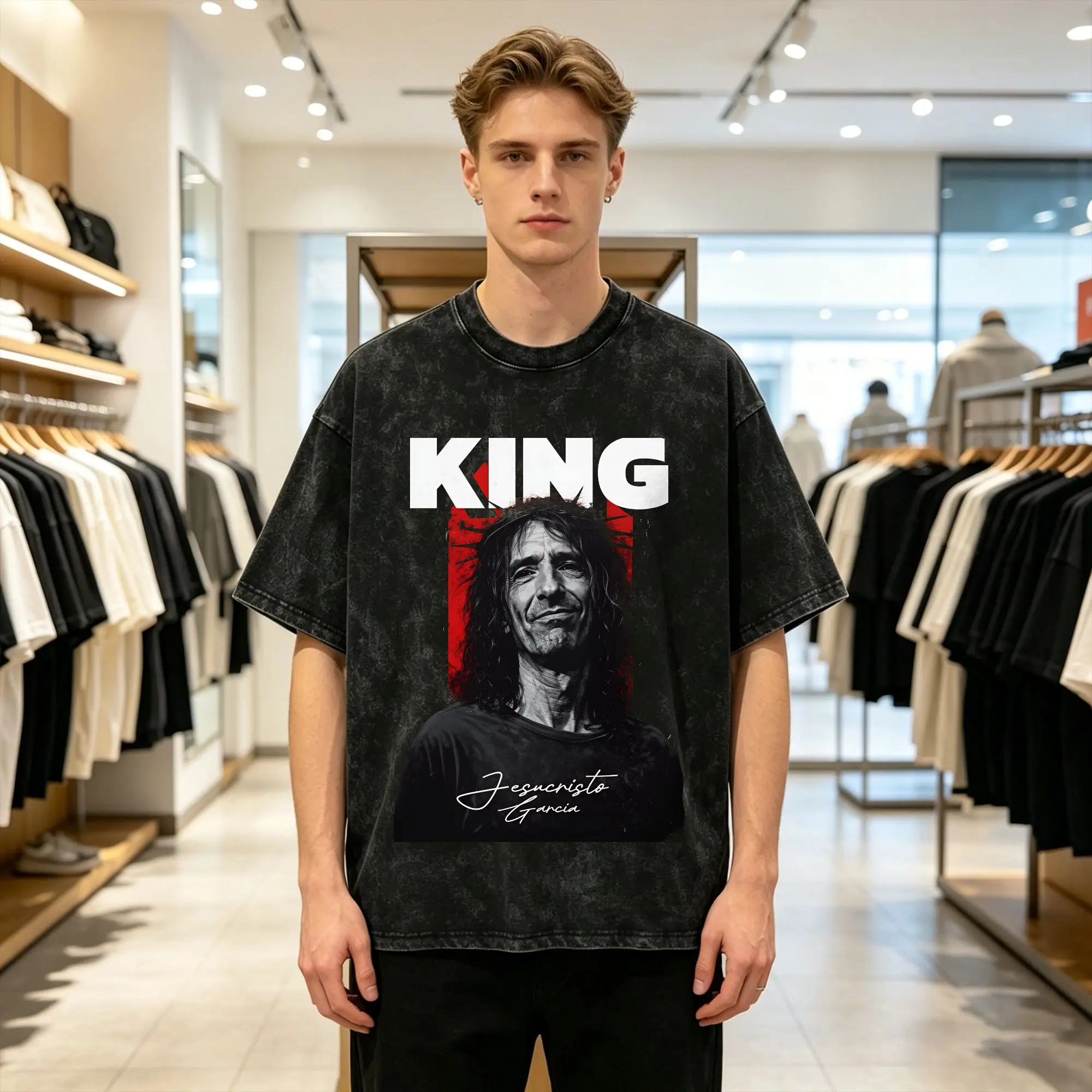 Extremoduro Robe Iniesta King T-Shirt Men  Awesome Pure Cotton Tees Crew Neck Short Sleeve T Shirts Birthday Present Clothing