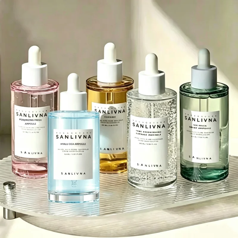 Korean Centella Ampoule Series,Poremizing Fresh,Brightening,Intensive Ampoule Face Pore Care Soothing Serum Skincare Products