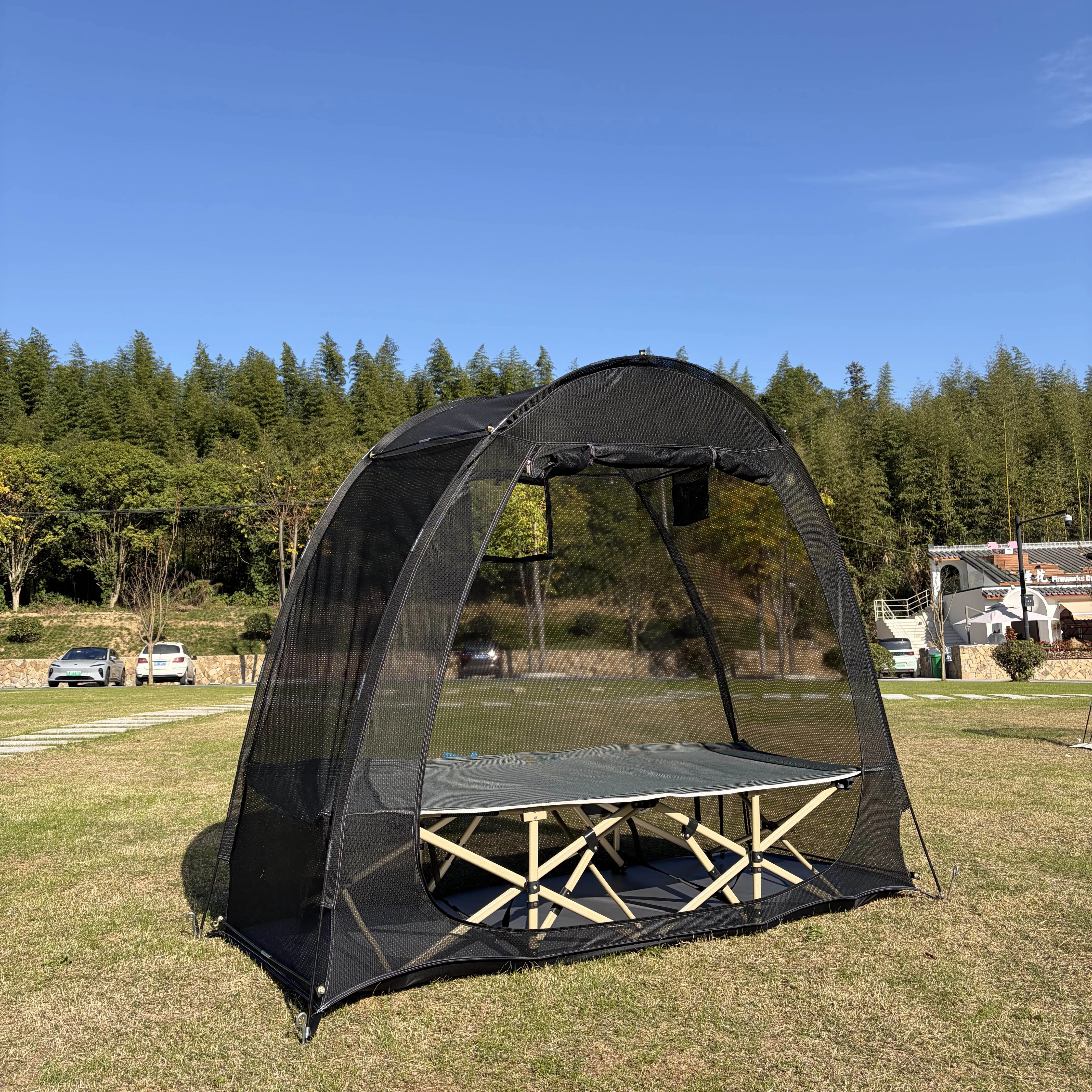 

Палатка-тент от комаров с дном, комарник-шатер для кемпинга, палатка-навес с сетчатыми стенами