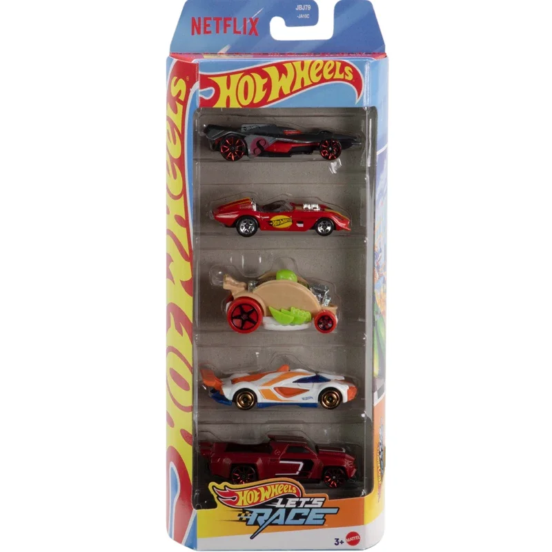 الأصلي الساخن عجلات سيارة 5 قطعة/الحزمة دعونا سباق الأولاد اللعب 1:64 دييكاست جيتوايز باتمان X-المتسابقين نماذج المركبات هدية عيد ميلاد #5