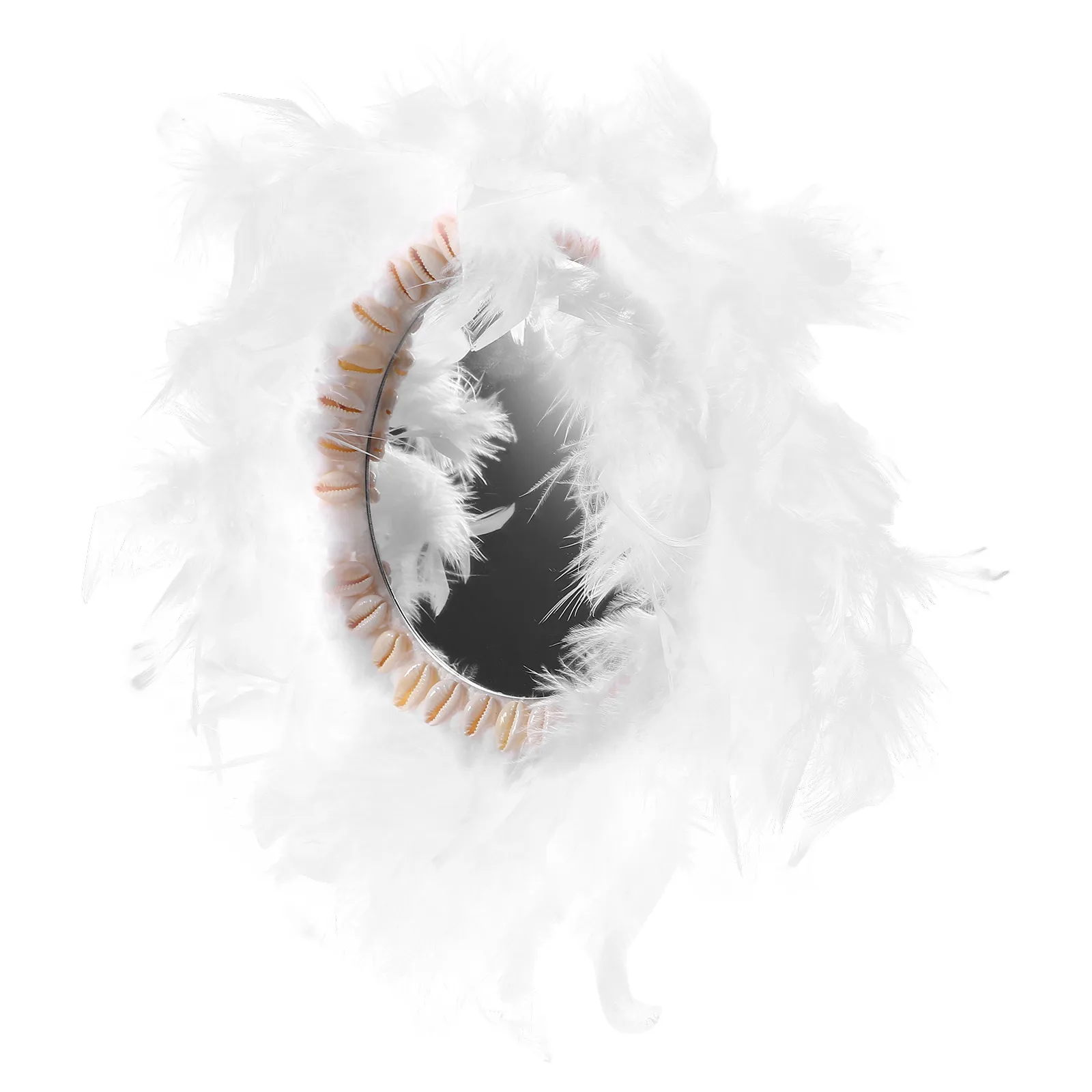 

1Pcs Mirror Wall Pendant Indoor Hanging Decor Decorative Wall Mirror for Home Bedroom Bathroom Creative