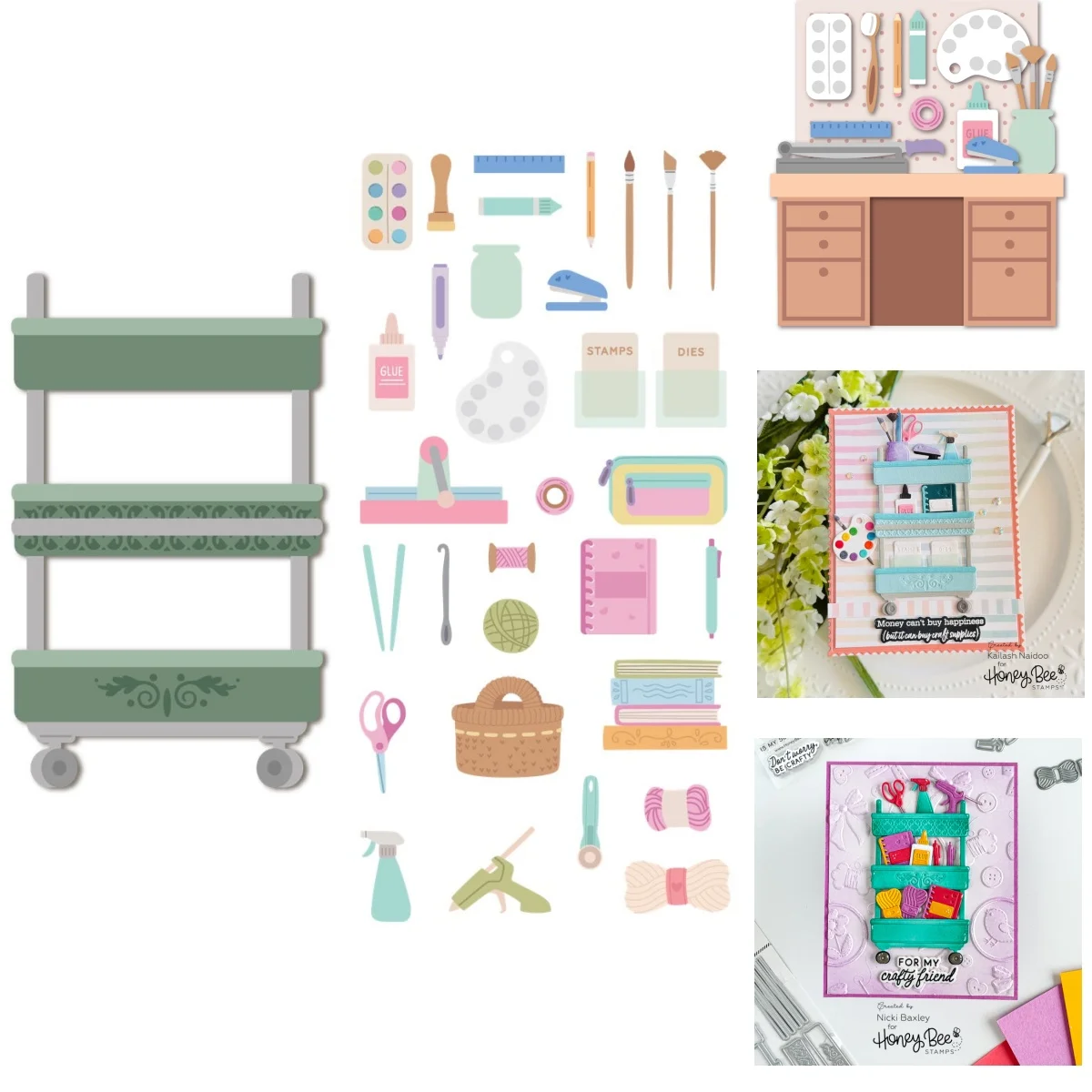 Layers Arts And Crafts Supplies Cart Dies 2025 New Arrivals Metal Cutting Dies For DIY Decorating Scrapbook Gift Card Craft