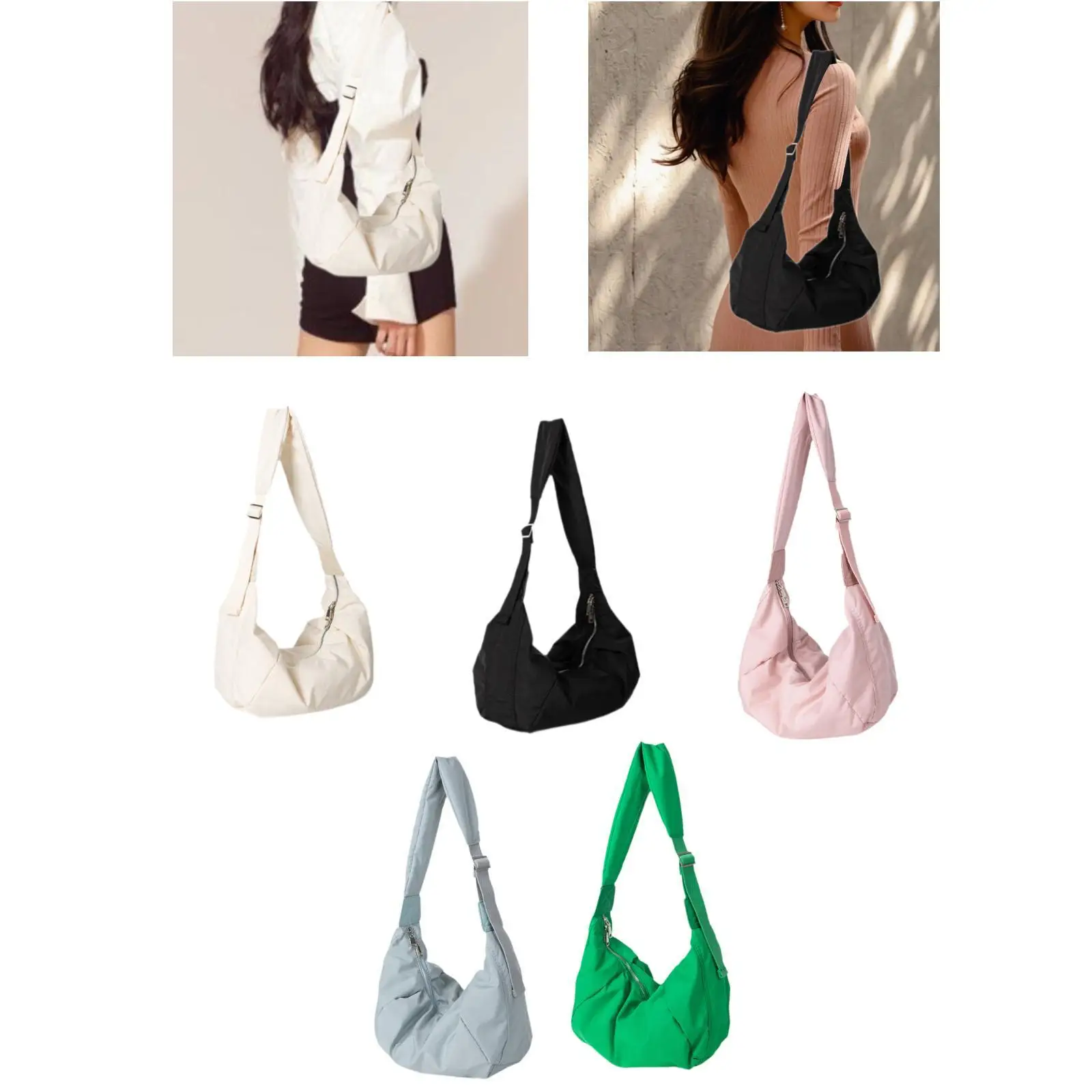 

Womens Crossbody Bag Shopping Bag Satchel Trendy Zipper Closure Ladies Lightweight Shoulder Bag Purse for Commuting Dating Work