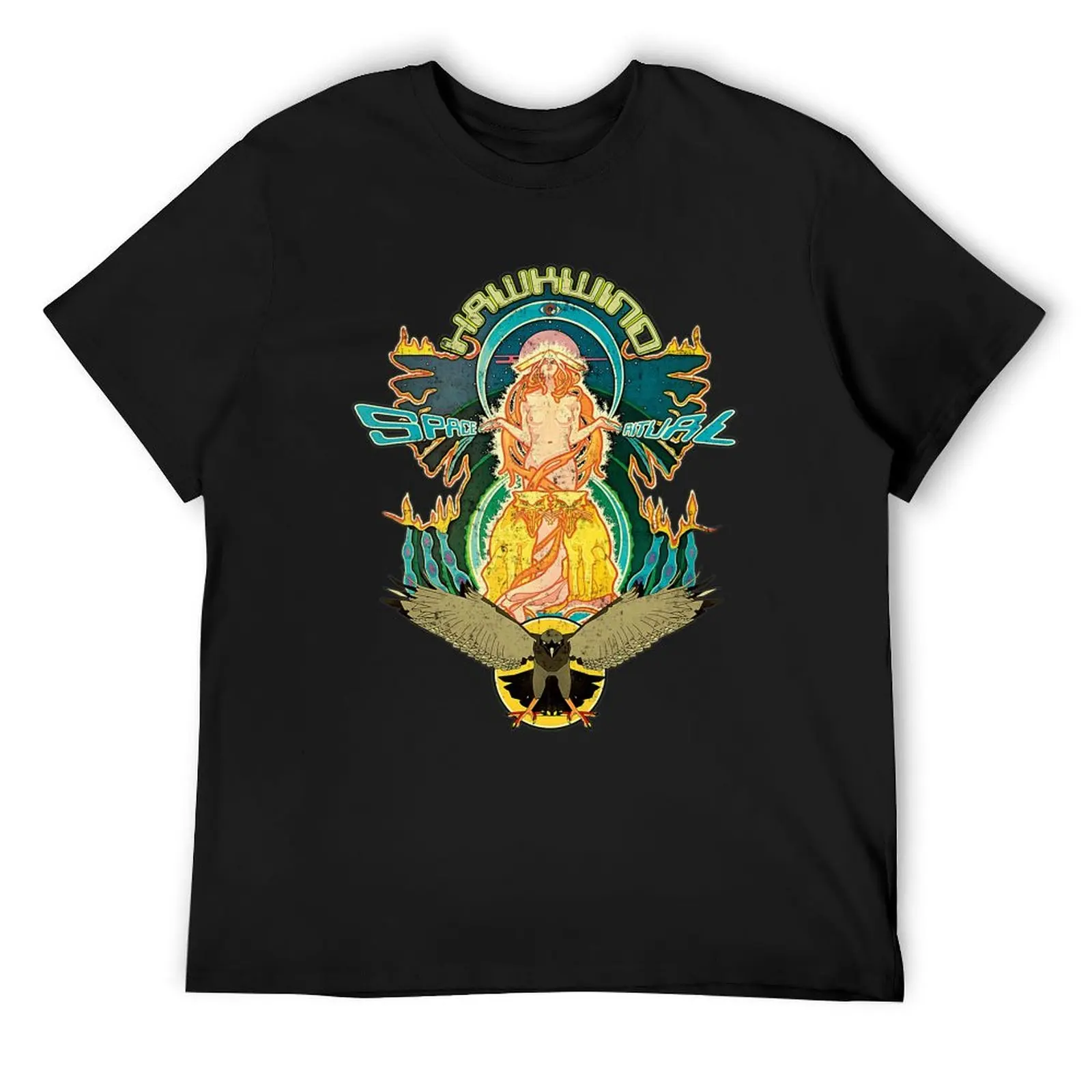 

Space Ritual T-Shirt Aesthetic clothing plus sizes funny gifts plain black t shirts men