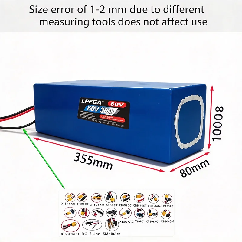 Paket Baterai Li-ion 60V 30Ah  - 60V 30Ah 21700 Battery Pack ulasan dan harga