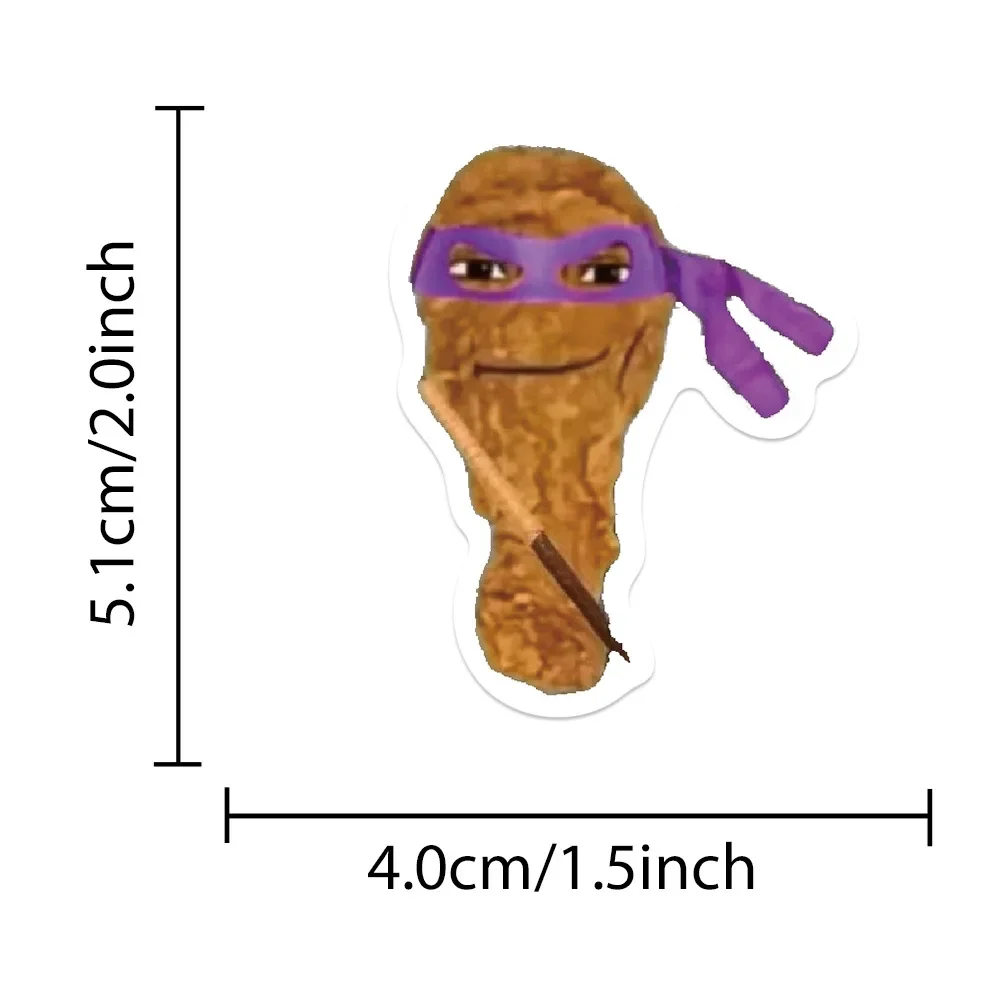 10/50/200 Stück Niedliche Robloxs Gesichtsaufkleber Chicken Nugget Meme DIY Aufkleber Scrapbooking Handy Gepäck Skateboard Wasserdichte Aufkleber – Detail 3