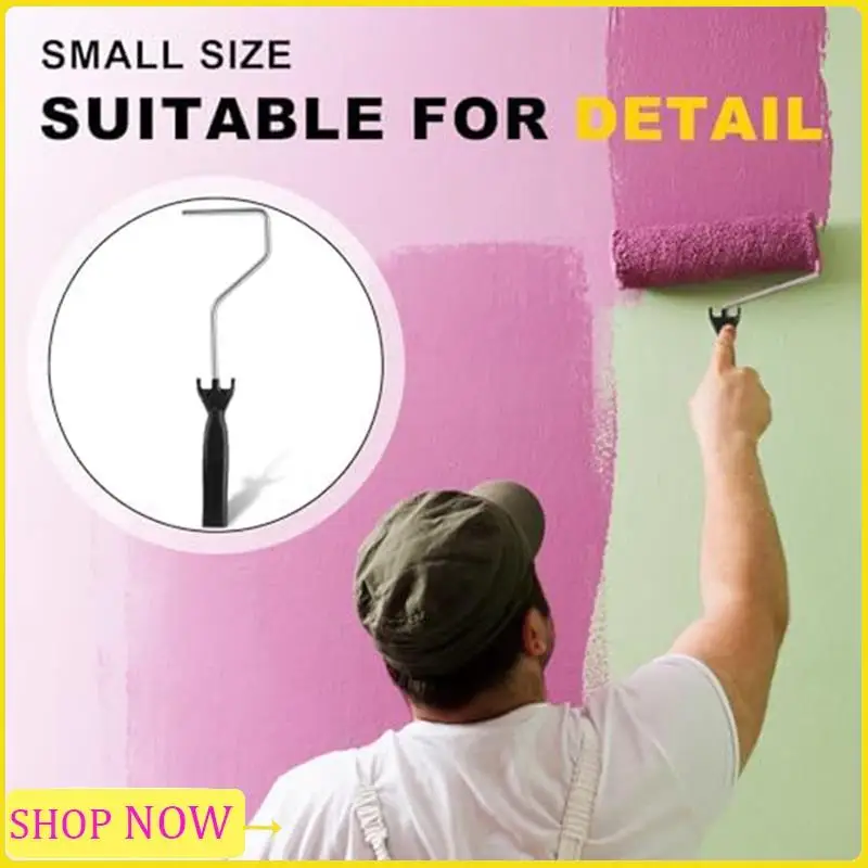 

Специальная рамка для малярного валика из 24 предметов с одним рычагом, 4-дюймовый мини-валик, 30-дюймовая рамка, ручка валика для рисования деталей и