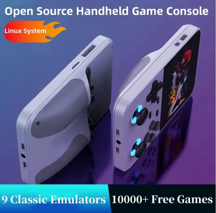 NEW D007 plus Handheld Game Console 3.5 Inch IPS Screen Portable Retro Gaming Device with 10000+ Games