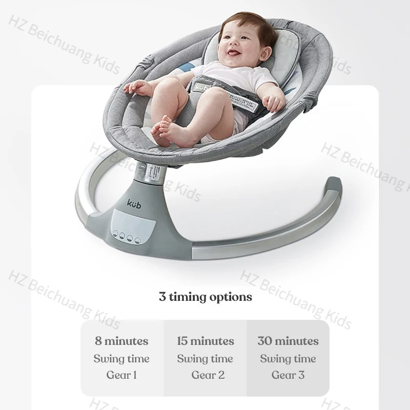 KUB Remote Control Music Cradle Swing Baby Rocker Chair Safety Newborn Bassinet Baby Electric Rocking Chair For Baby