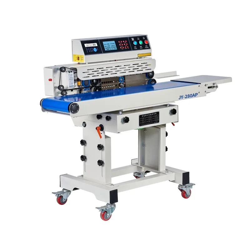 Continuous vacuum-filled integrated sealing machine, commercial constant temperature adjustable belt coding automatic coding
