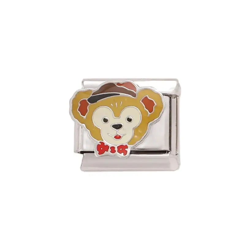 แฟชั่นน่ารักสัตว์การ์ตูนอิตาเลี่ยน Charm สร้อยข้อมือ Cat Links Fit 9 มม.สร้อยข้อมือสแตนเลสทํา DIY เครื่องประดับของขวัญ