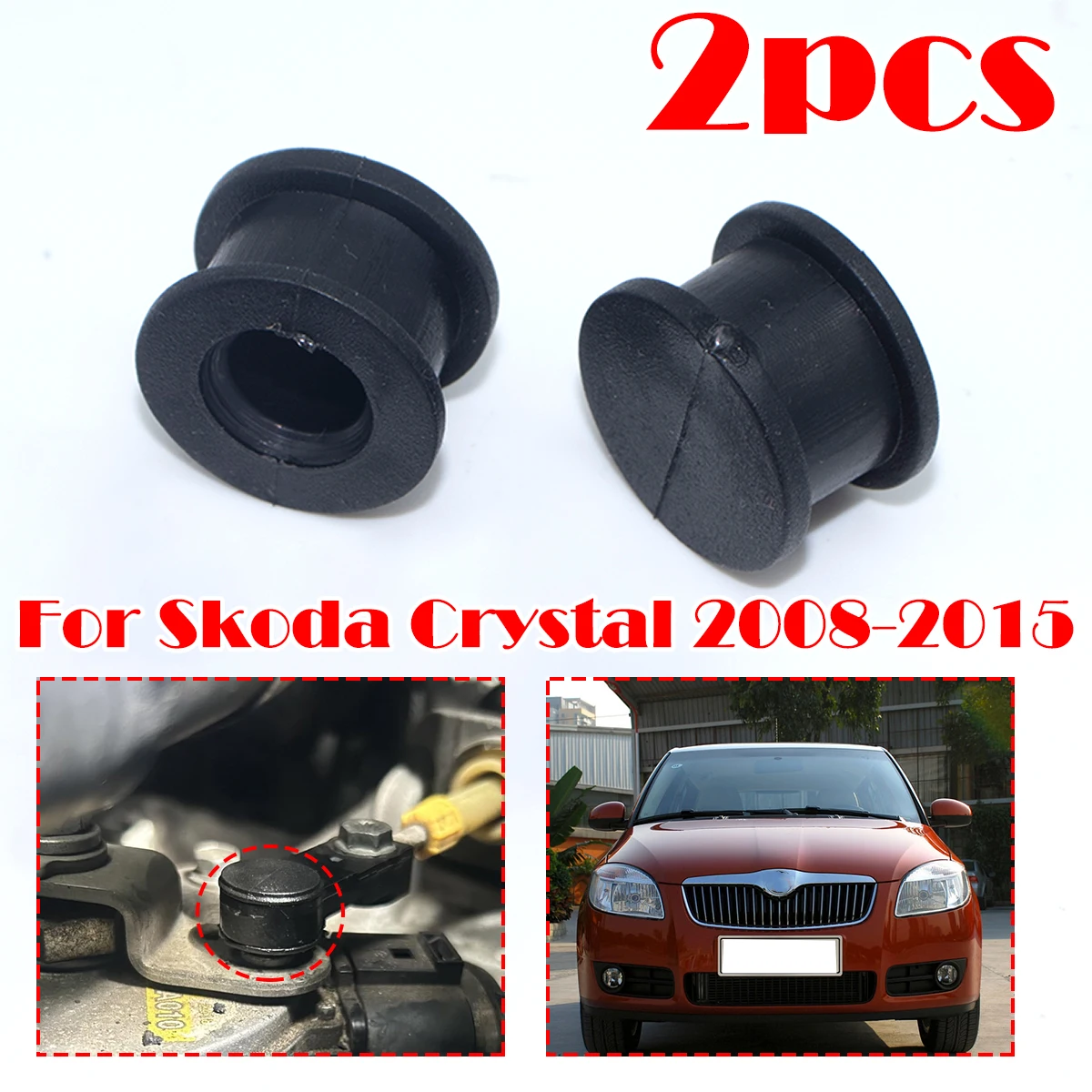 

2Pcs Gear Shifter Cable Bushing For Skoda Crystal 2008-2015 Automatic Connector Gearbox Linkage Rubber Bush Trans 09G321397A