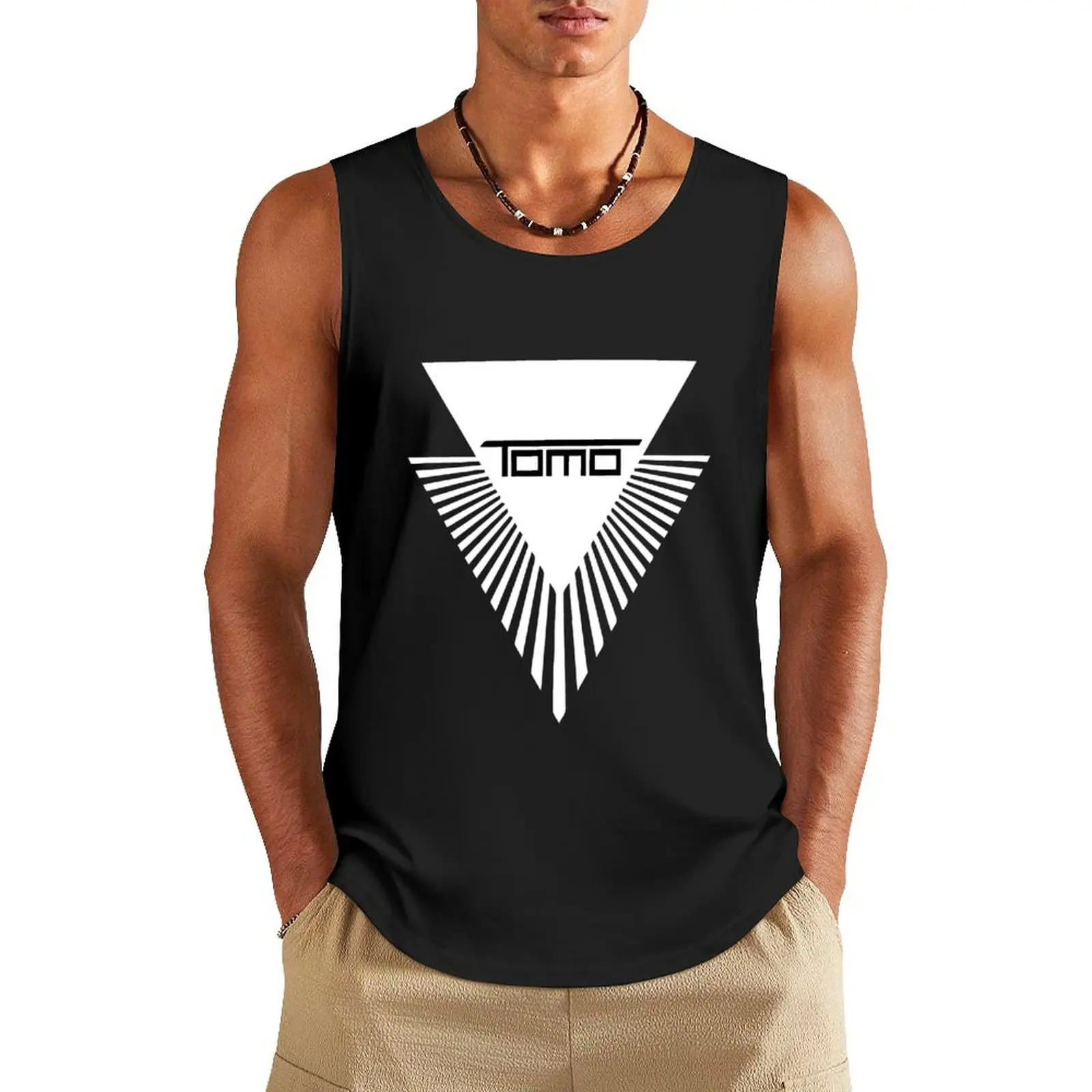 Tomo White Tank Top mens designer clothes Sleeveless T-shirt Man summer clothes bodybuilding