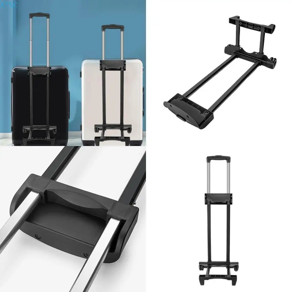 

X7XC Folding Compact Lightweight Luggage Cart Hand Truck Speaker Suitcases Portable Travel Trolley with 2 Wheel Pulling Rod