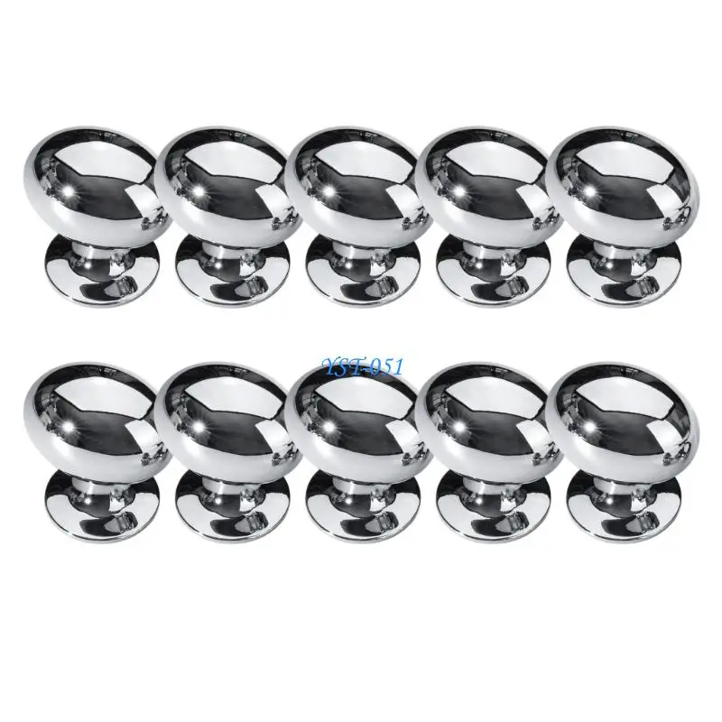 E15A Contemporary Oval Cupboard Handles Featuring Aluminum Construction Drawer Knobs Quick Fixing for Enhances Home