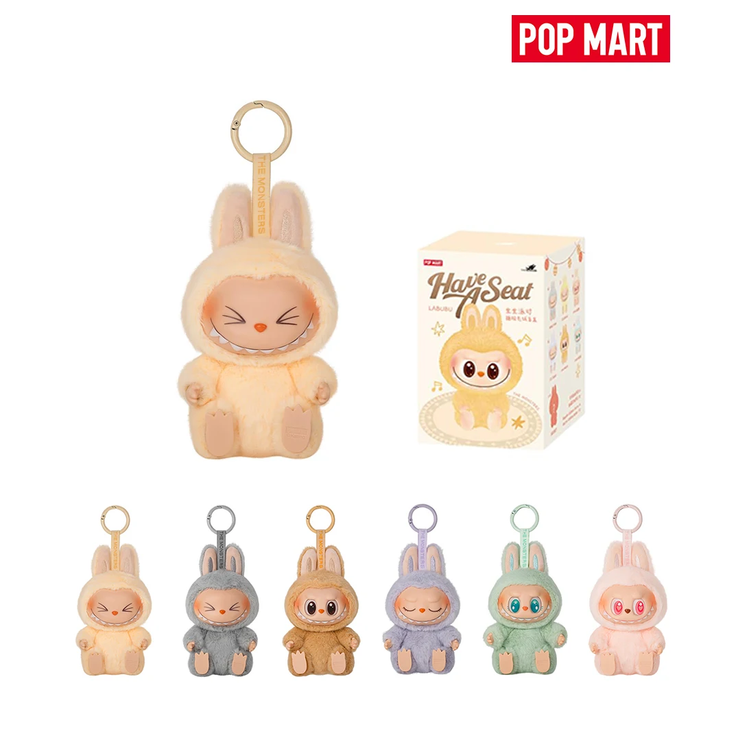 

POP MART Labubu слепая коробка, 100% подлинная THEMONSTERS, плюшевая слепая коробка для сидения и вечеринки, подарок - герметичная загадочная коробка - случайная герметичная коллекция