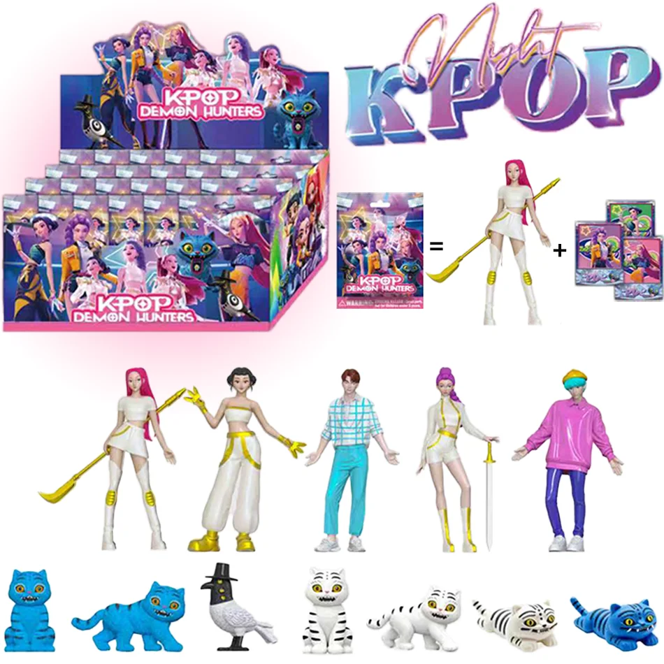 

HOT Anime Kpop Demon Hunters Action Figure Toys Derpys Tiger Ranimeumi Mira Zoey Sussy Figurine Doll For Fans Christmas Gift