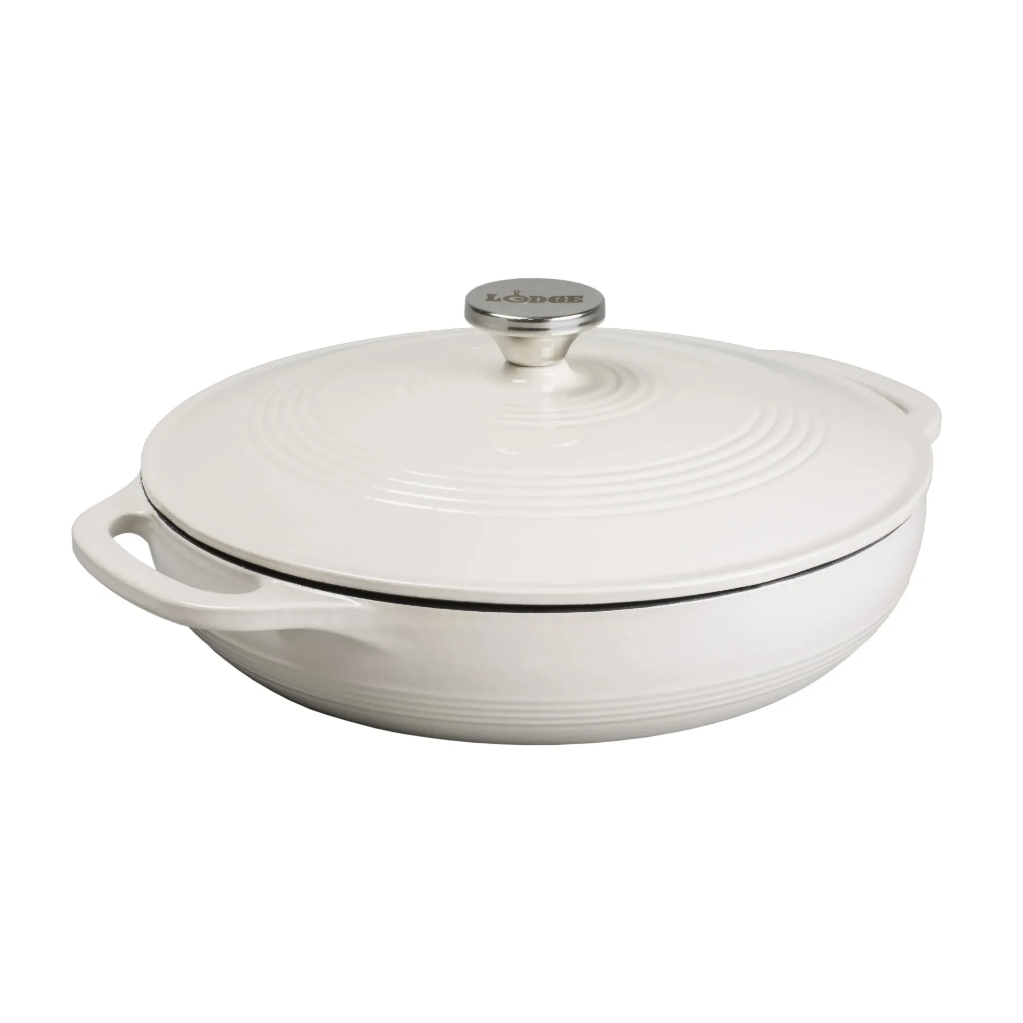 

Enameled Cast Iron Casserole, 3.6 Quart with Lid. Oven Safe, Even Heat, Durable, Braising, Stewing, Kitchen, Cooking, new
