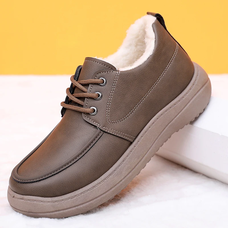 

2025 Winter New Men's Cotton Shoes Casual All-Match Warm Slip-Resistant Durable Outsole Free Shipping Men's Cotton Shoes