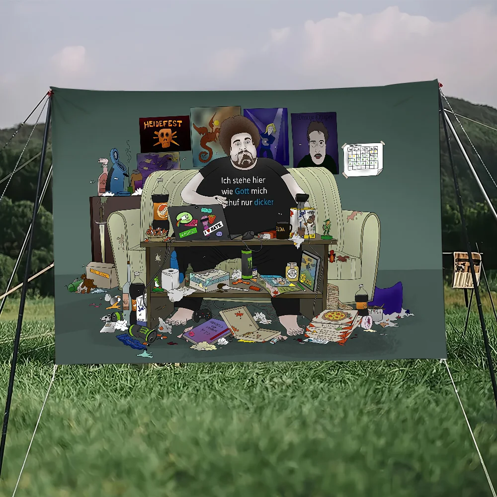 Rainer Winkler Drachenlord-Flagge, langlebig, für den Außenbereich, Innenbereich, Terrasse, festliche Dekoration, klassisches Design, Stange, Wand, Zimmerbanner